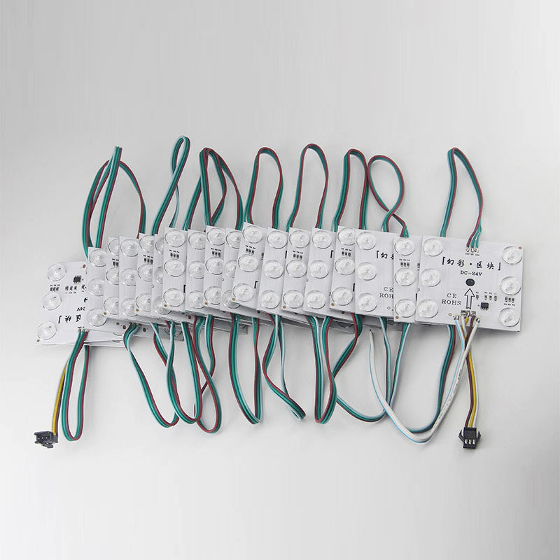 DC24V 175° Diffuse Reflection Thin Addressable RGB LED Module Light 70*70mm, 20pcs/string DC24V 175° Diffuse Reflection Thin Addressable RGB LED Module Light 70*70mm, 20pcs/string